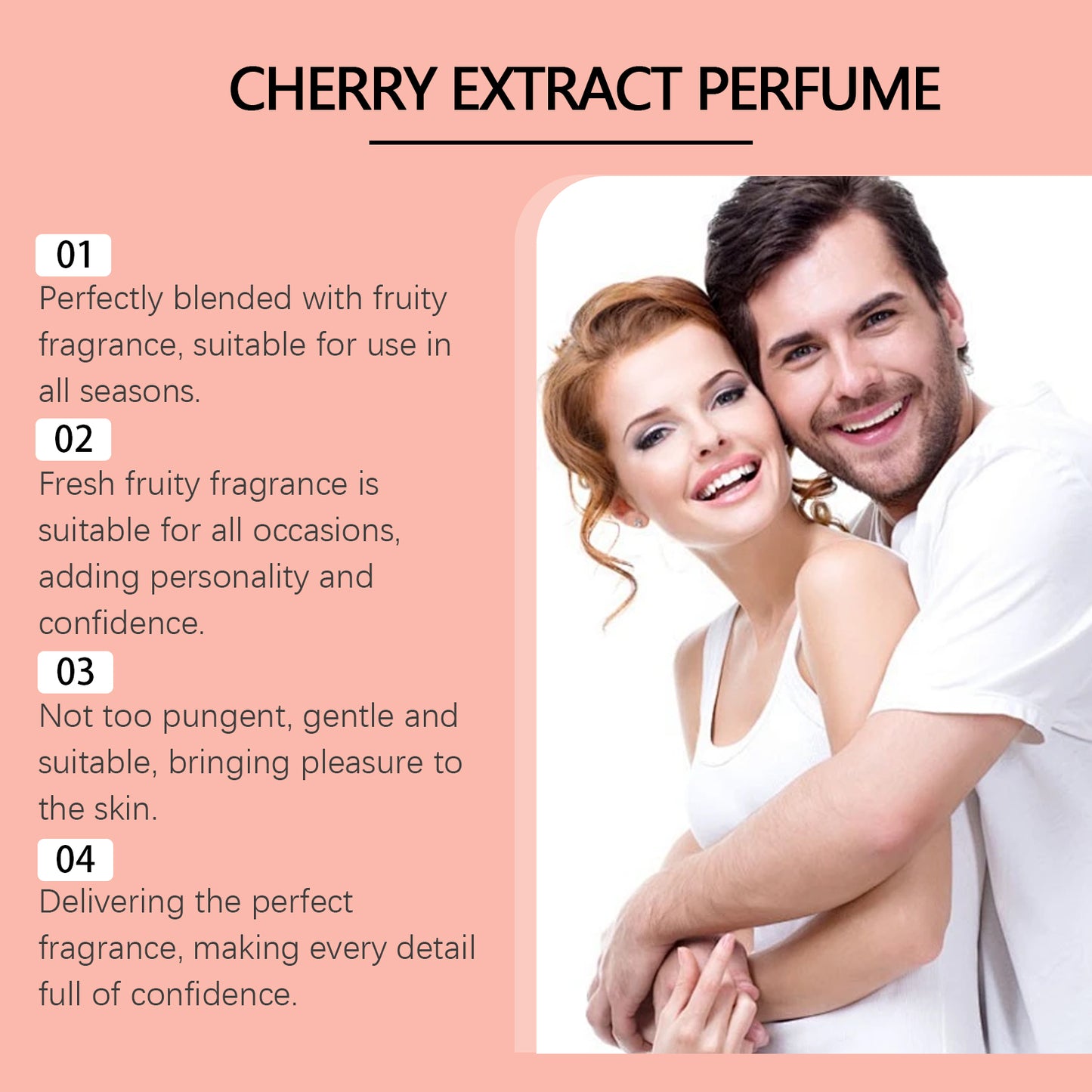 Roxelis Cherry Scent Women's Charismatic Perfume - Elegant Floral Notes, Fresh & Long-Lasting Fragrance, Ideal for Daily Commute & Dates