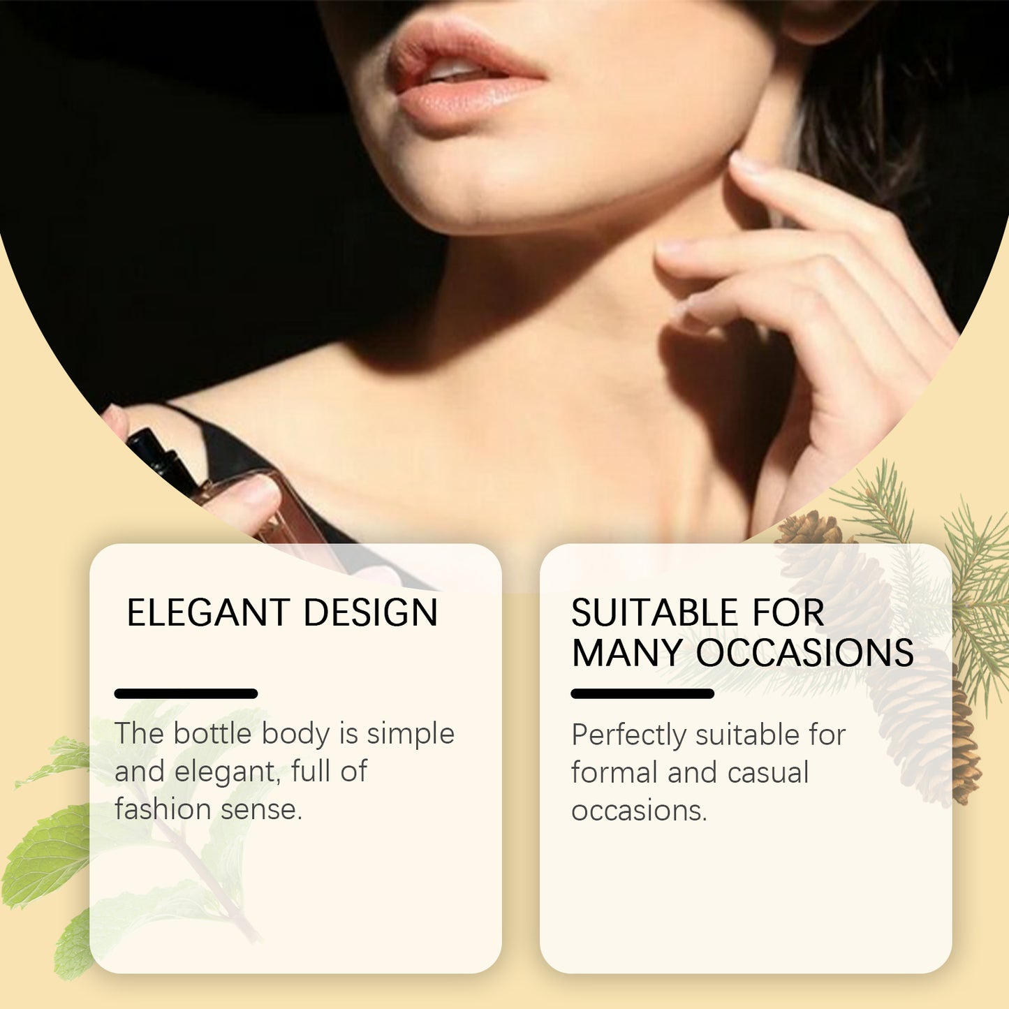 Roxelis Cologne Light Perfume - Natural Long-Lasting, Elegant & Fresh Scent, For Wrists & Behind Ears, Ideal for Daily Use & Niche Couple Dates