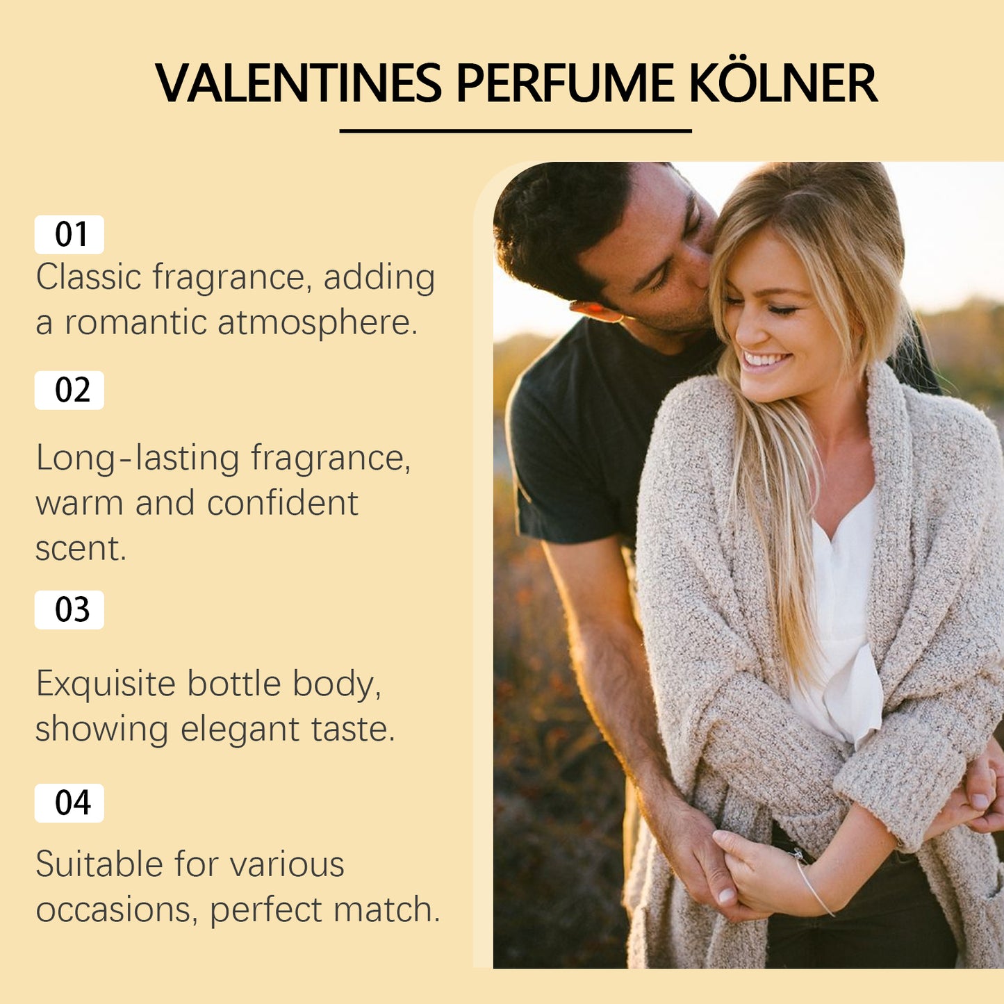 Roxelis Cologne Light Perfume - Natural Long-Lasting, Elegant & Fresh Scent, For Wrists & Behind Ears, Ideal for Daily Use & Niche Couple Dates