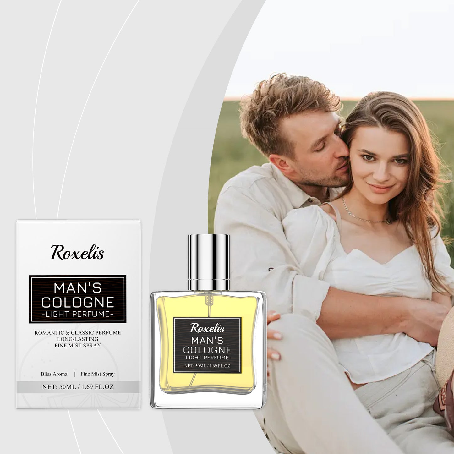 Roxelis Citrus Woody Perfume - Portable Light Elegant Fragrance, Fresh Notes, Natural Charm & Long-Lasting Scent for Atmosphere