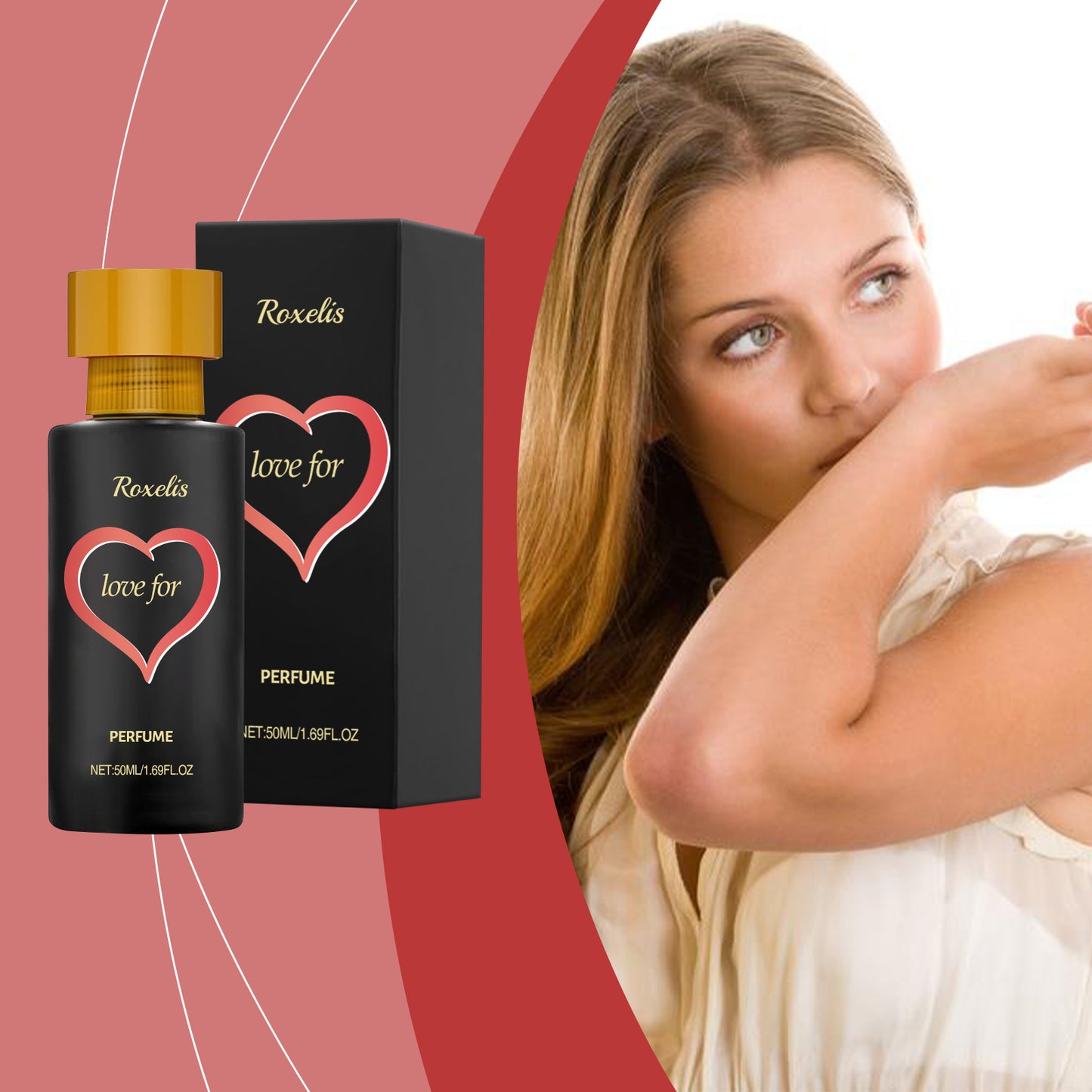 Roxelis Sandalwood Cologne Romantic Perfume - Release Charm, Perfect for Couples, Niche Atmosphere, Fresh & Long-Lasting, Portable Size