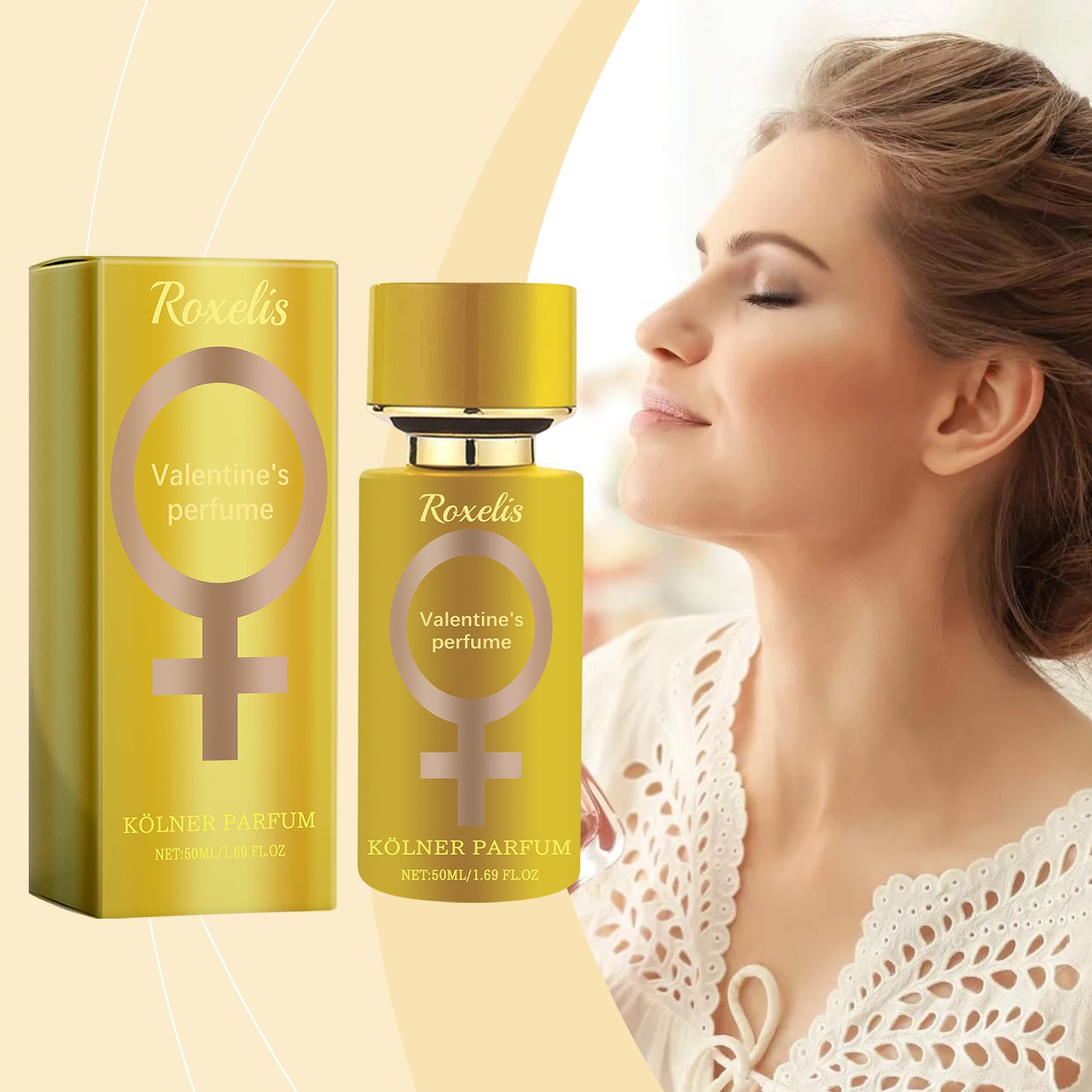 Roxelis Cologne Light Perfume - Natural Long-Lasting, Elegant & Fresh Scent, For Wrists & Behind Ears, Ideal for Daily Use & Niche Couple Dates