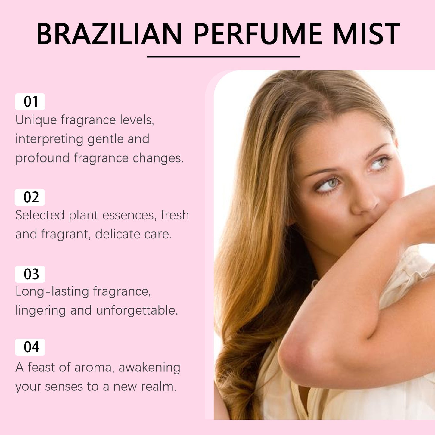 Roxelis Brazilian Light Perfume - Red Dragon Fruit Scent, Long-Lasting, Gentle & Fresh, Daily Casual Fruity & Elegant Perfume Spray