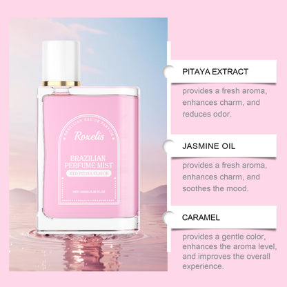 Roxelis Brazilian Light Perfume - Red Dragon Fruit Scent, Long-Lasting, Gentle & Fresh, Daily Casual Fruity & Elegant Perfume Spray
