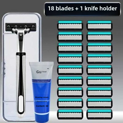 6-Blade Manual Razor for Men – Precision Shaving-CNNS002