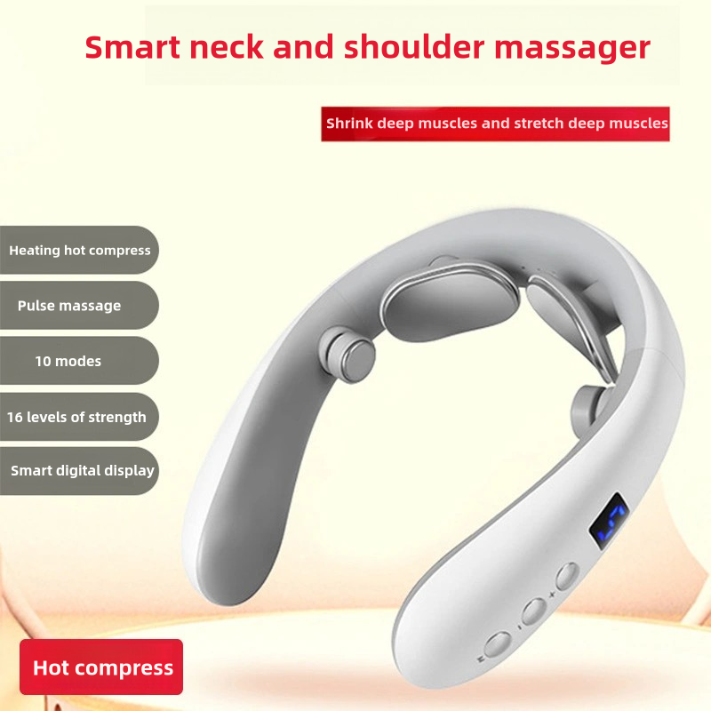 EMS Neck Massager - Multi-Function Heat & Pulse Therapy-CNDZ001