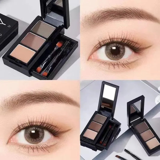 Three Colors Eyebrow Powder Palette Waterproof-CNMZ011