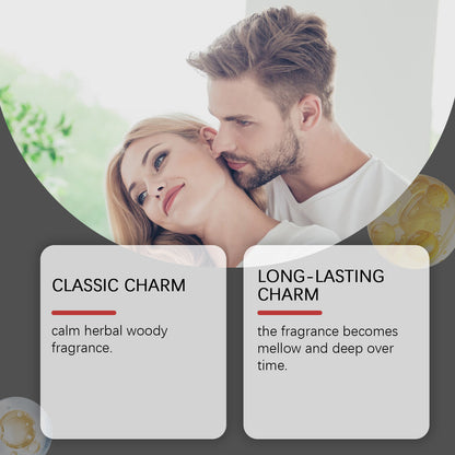 Roxelis Sandalwood Cologne Romantic Perfume - Release Charm, Perfect for Couples, Niche Atmosphere, Fresh & Long-Lasting, Portable Size