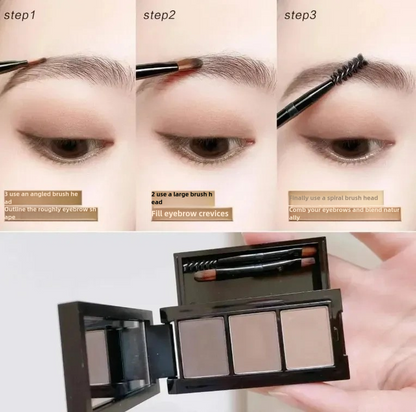 Three Colors Eyebrow Powder Palette Waterproof-CNMZ011