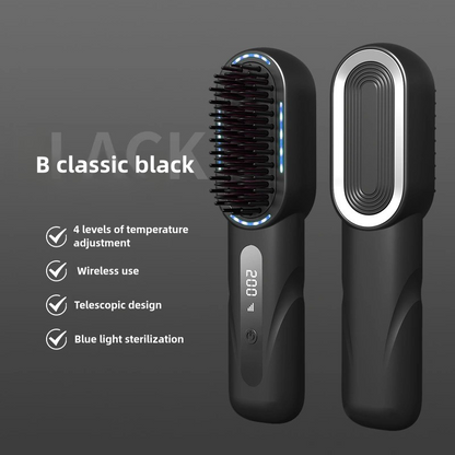 Portable Hair Straightening Brush–Safe Styling & Care-CNDZ008